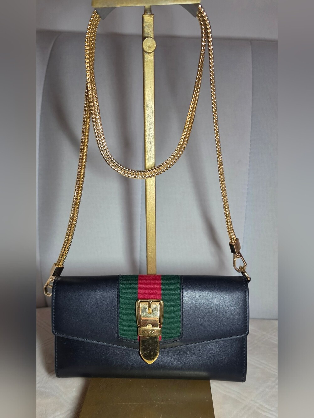 Authentic Gucci Long Wallet/Clutch  Black Leather - Picture 3 of 15